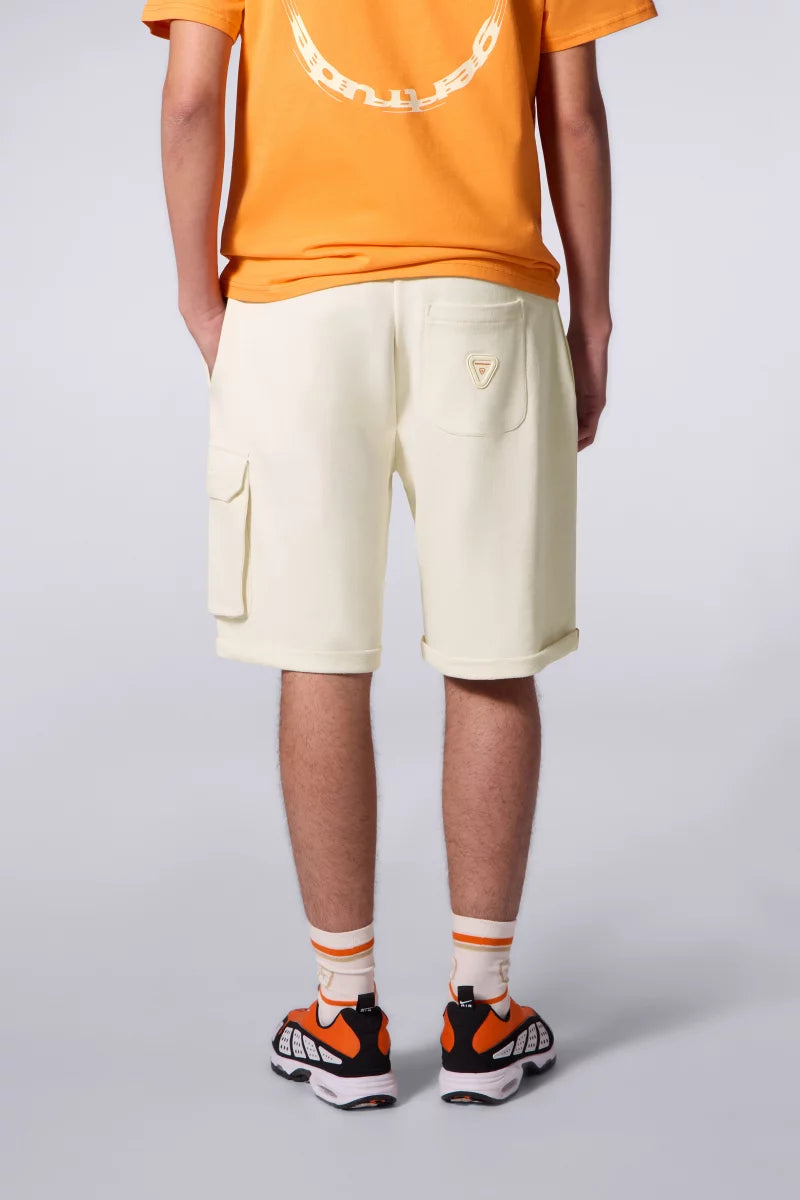 Short Cargo Molleton Ivar Creme