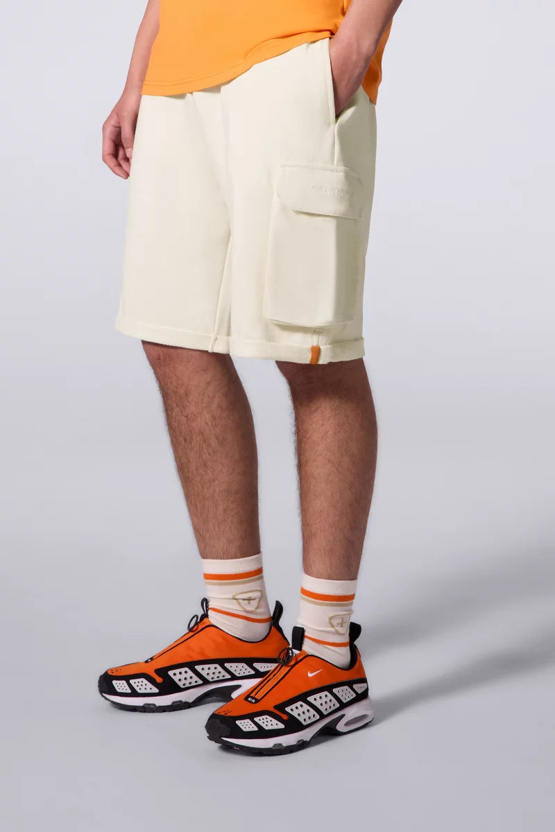 Short Cargo Molleton Ivar Creme