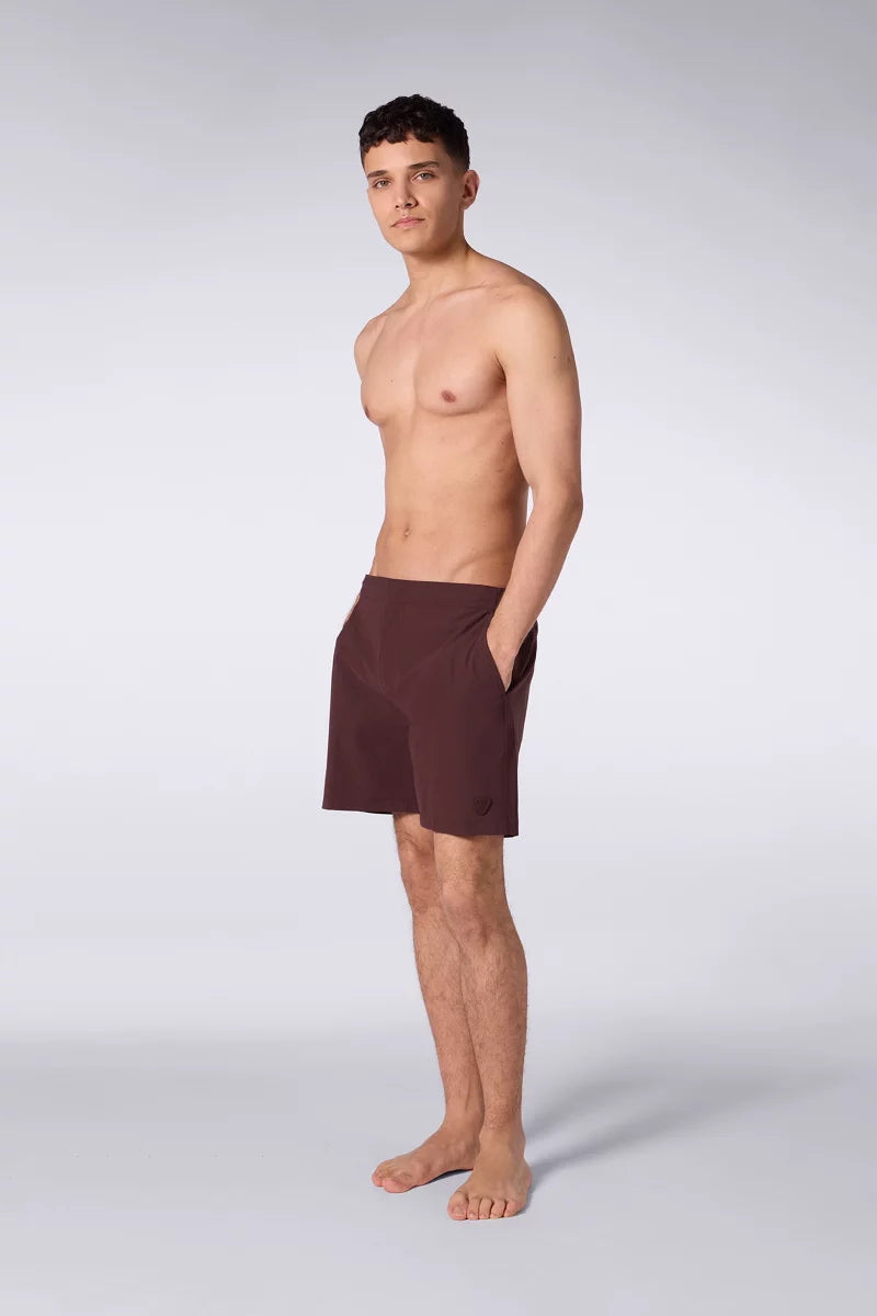Short de bain Stretch Jean Bordeaux