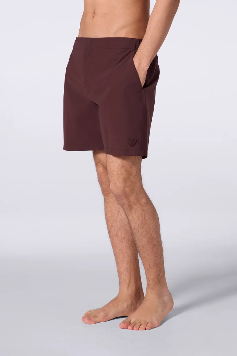 Short de bain Stretch Jean Bordeaux