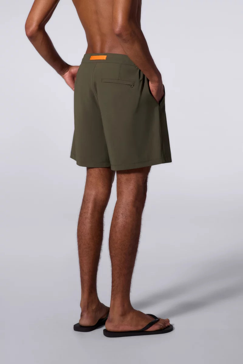 Short de bain Stretch Jean Khaki
