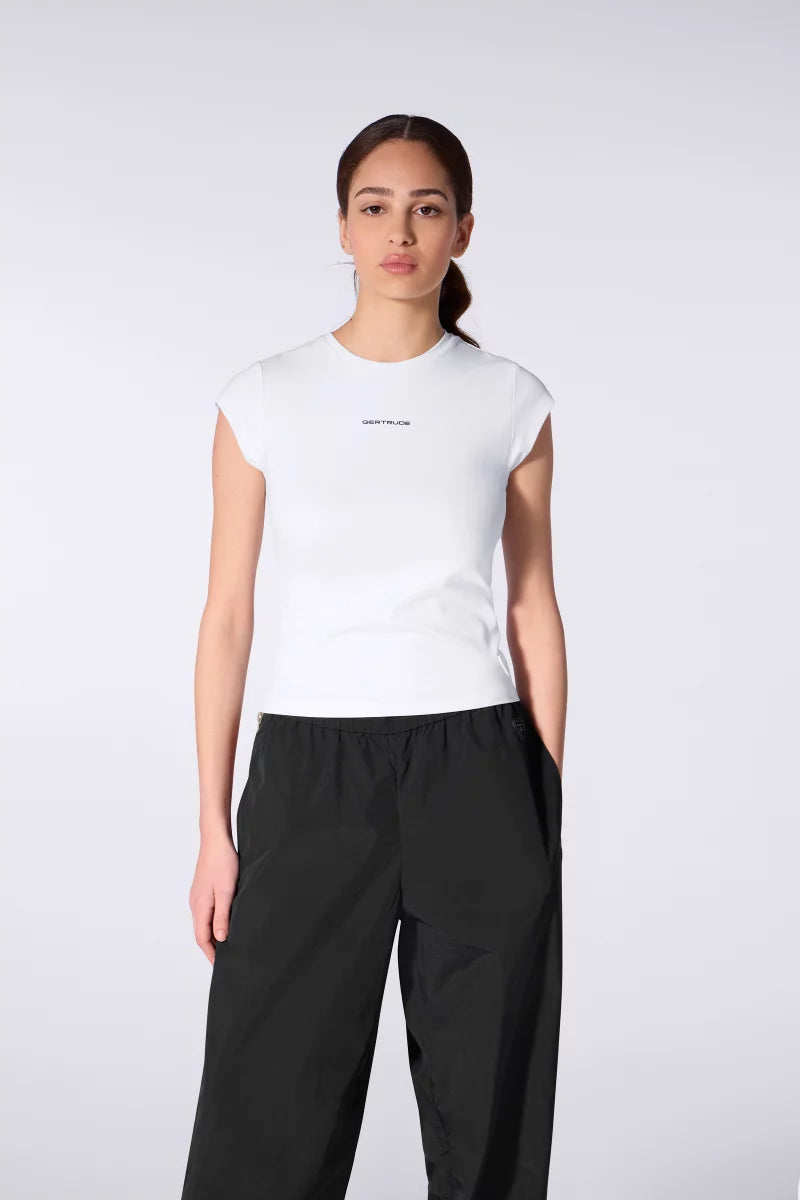 T-shirt Ajusté Jennalie Blanc