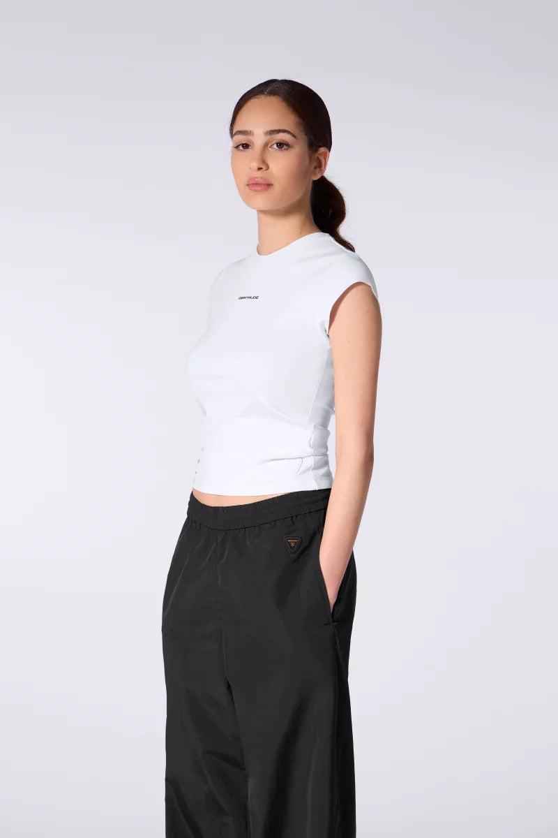 T-shirt Ajusté Jennalie Blanc