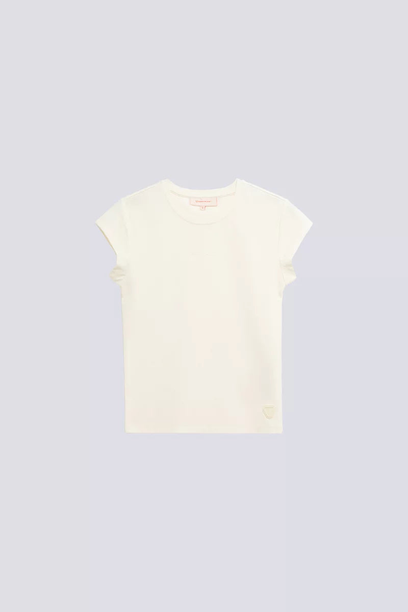 T-shirt Ajusté Jennalie Creme