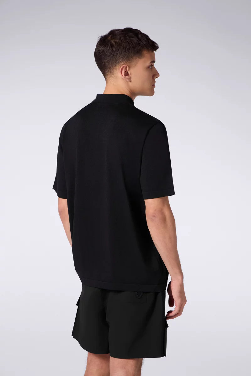 Polo Oversize Maille Jude Black