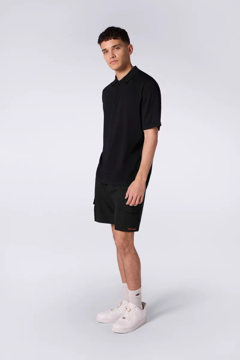 Polo Oversize Maille Jude Black