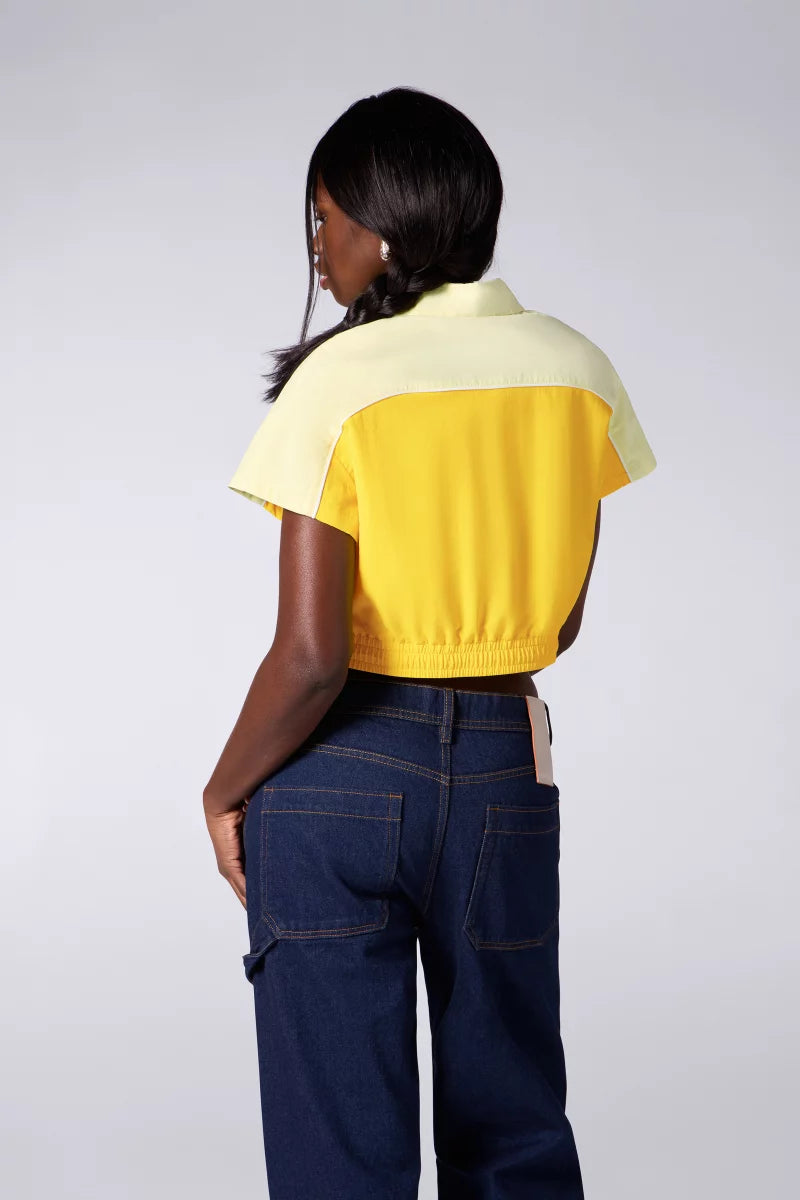 Top Zippé Juno Poussin