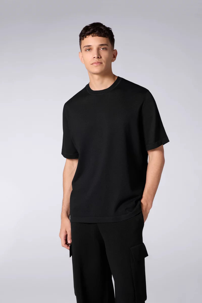 T-shirt Oversize Maille Juste Black