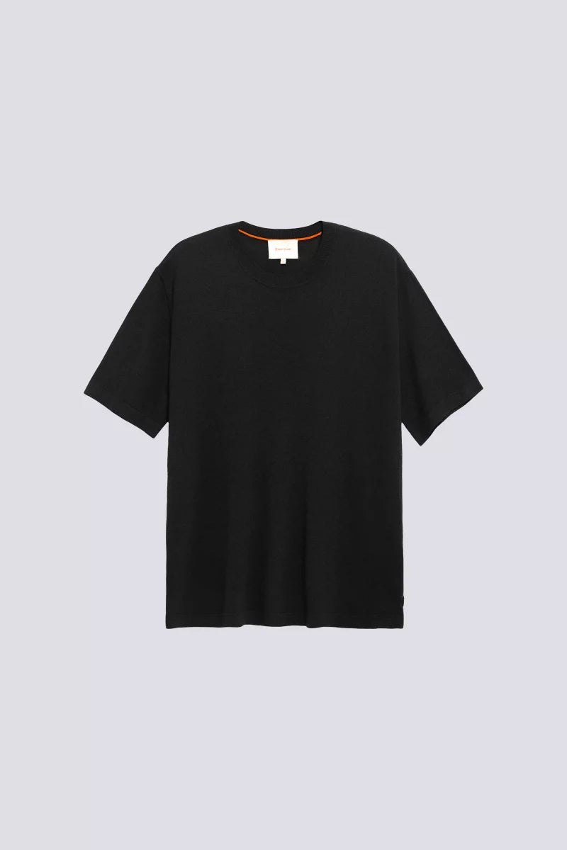 T-shirt Oversize Maille Juste Black