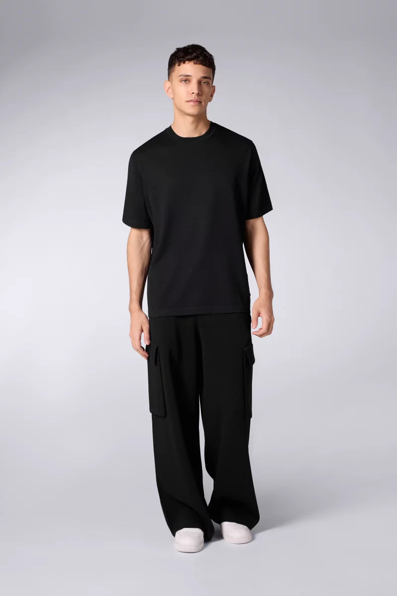 T-shirt Oversize Maille Juste Black