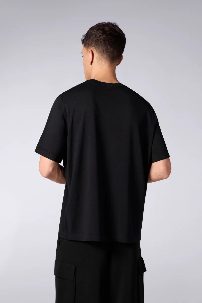T-shirt Oversize Maille Juste Black
