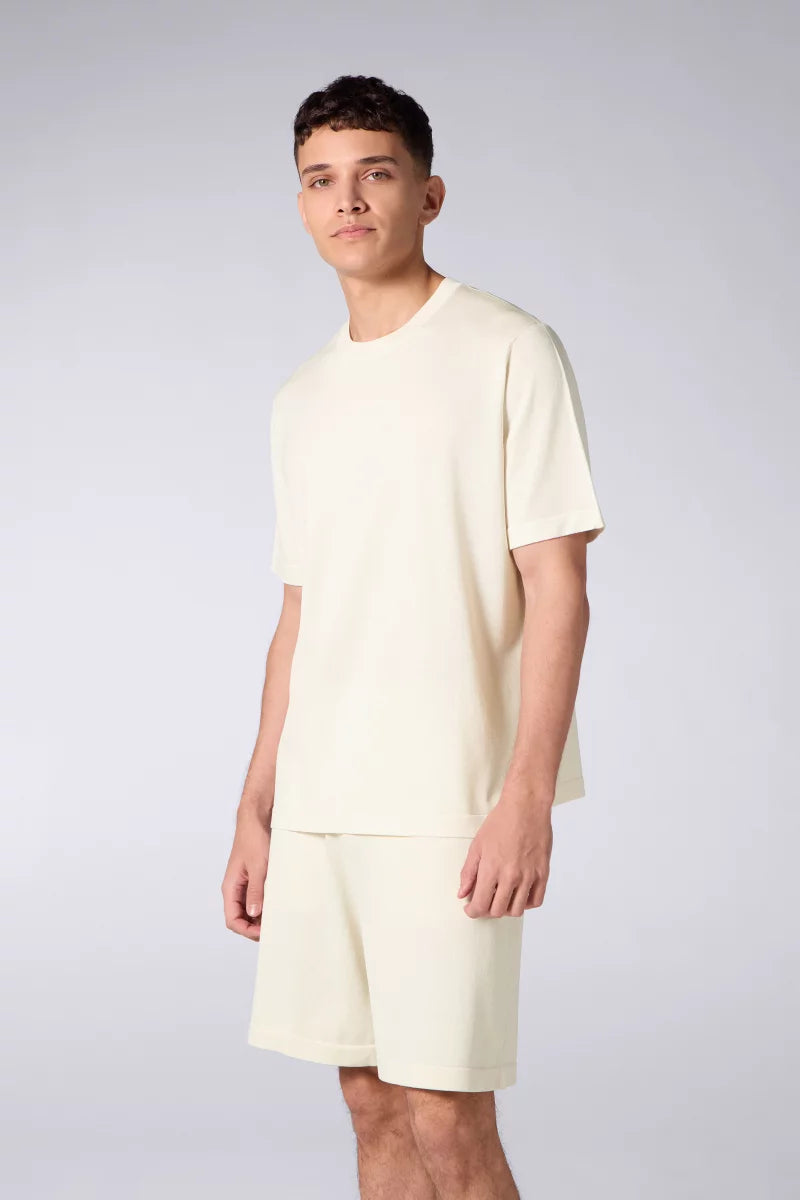 T-shirt Oversize Maille Juste Creme