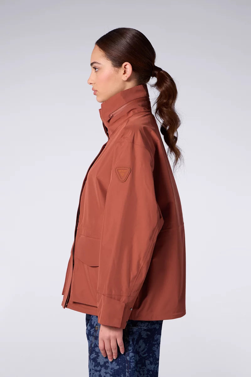 Parka Imperméable 3 Couches KamalaS Terracotta