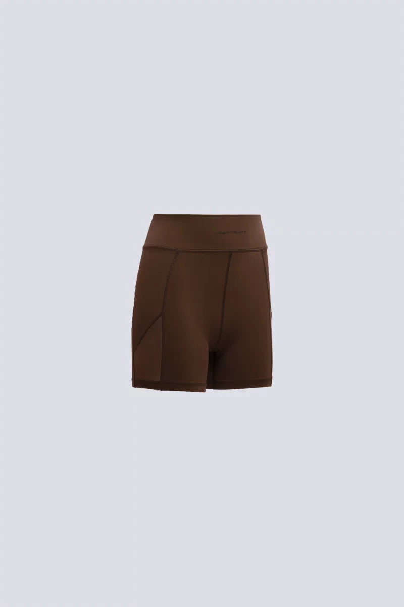 Short Cycliste Ajouré Kourtney Chocolat