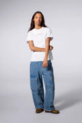 T-shirt Coton Leolina Blanc