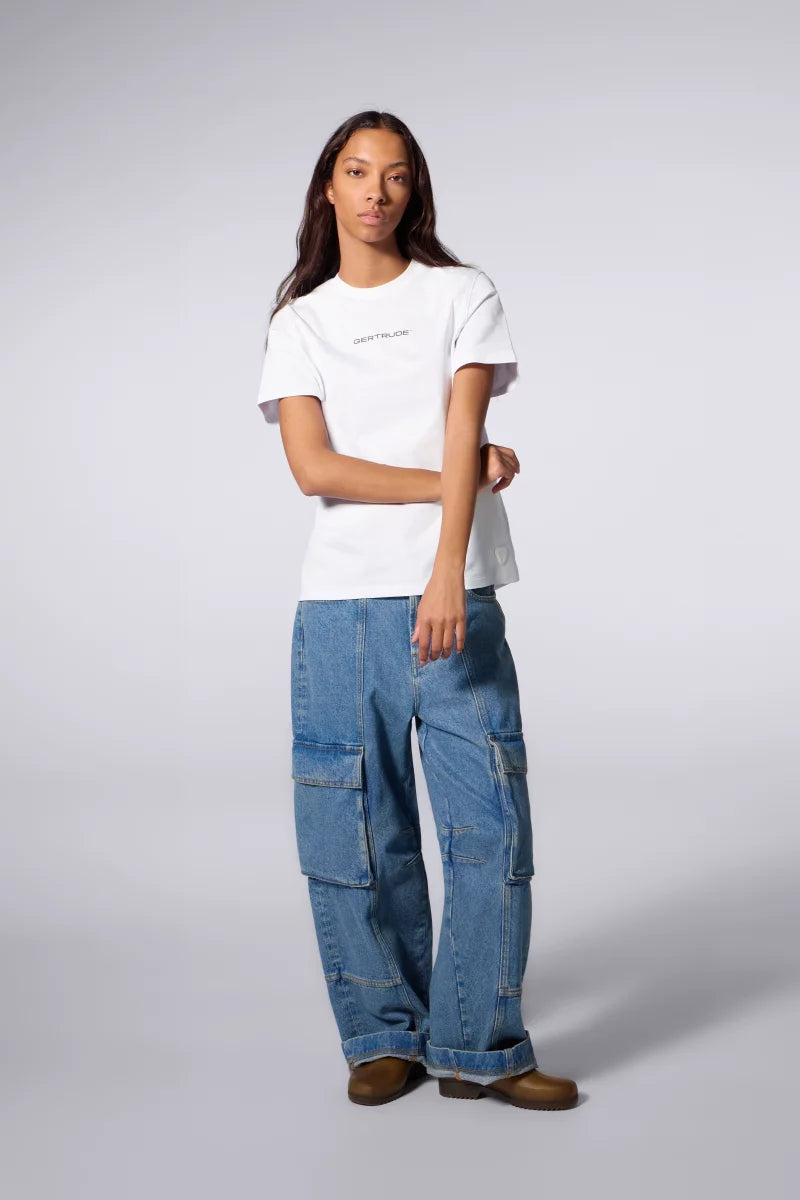 T-shirt Coton Leolina Blanc