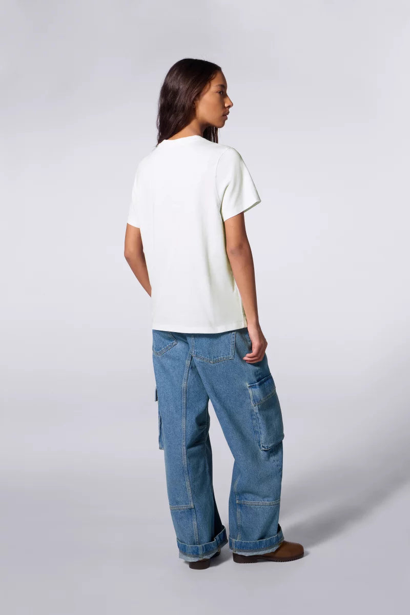 T-shirt Coton Leolina Blanc