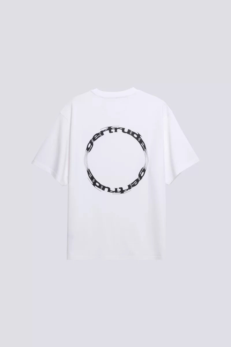 T-shirt Print Leonce Cypher Mixte Blanc