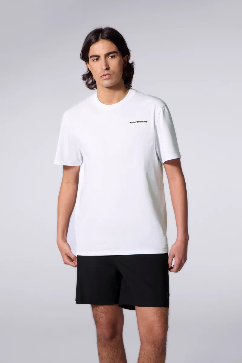 T-shirt Print Leonce Cypher Mixte Blanc