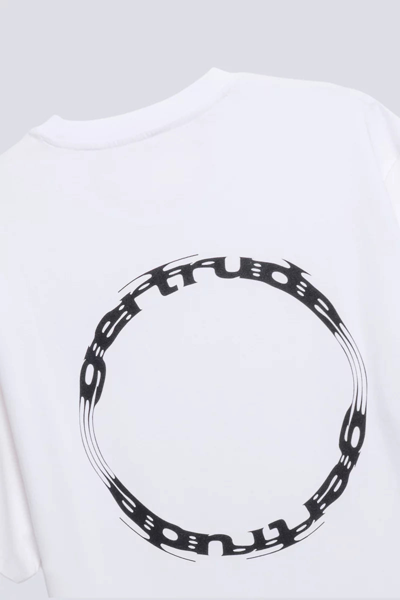 T-shirt Print Leonce Cypher Mixte Blanc