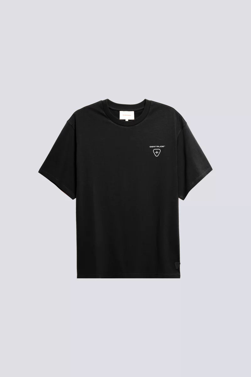 T-shirt Print Leonce Fluidity Mixte Black