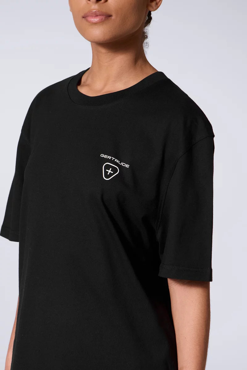 T-shirt Print Leonce Fluidity Mixte Black