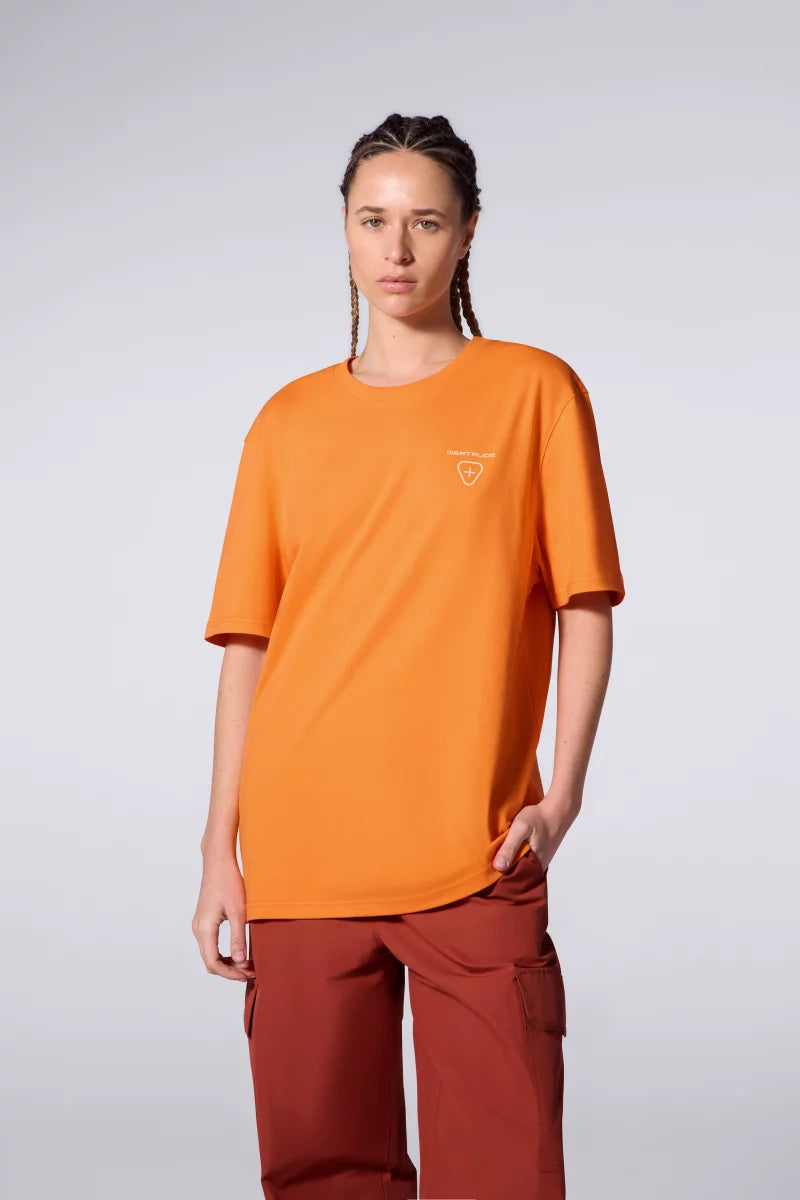 T-shirt Print Leonce Fluidity Mixte Orangette