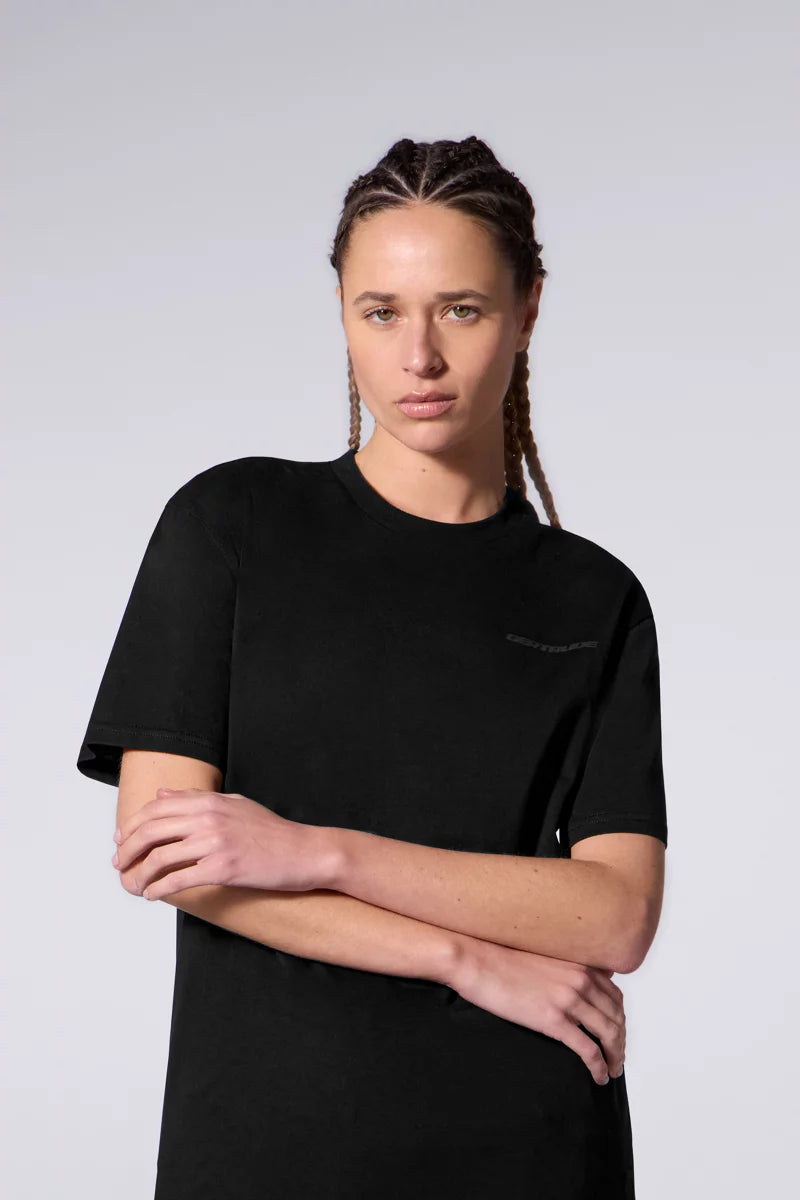 T-shirt Print Geometry Leonce Mixte Black