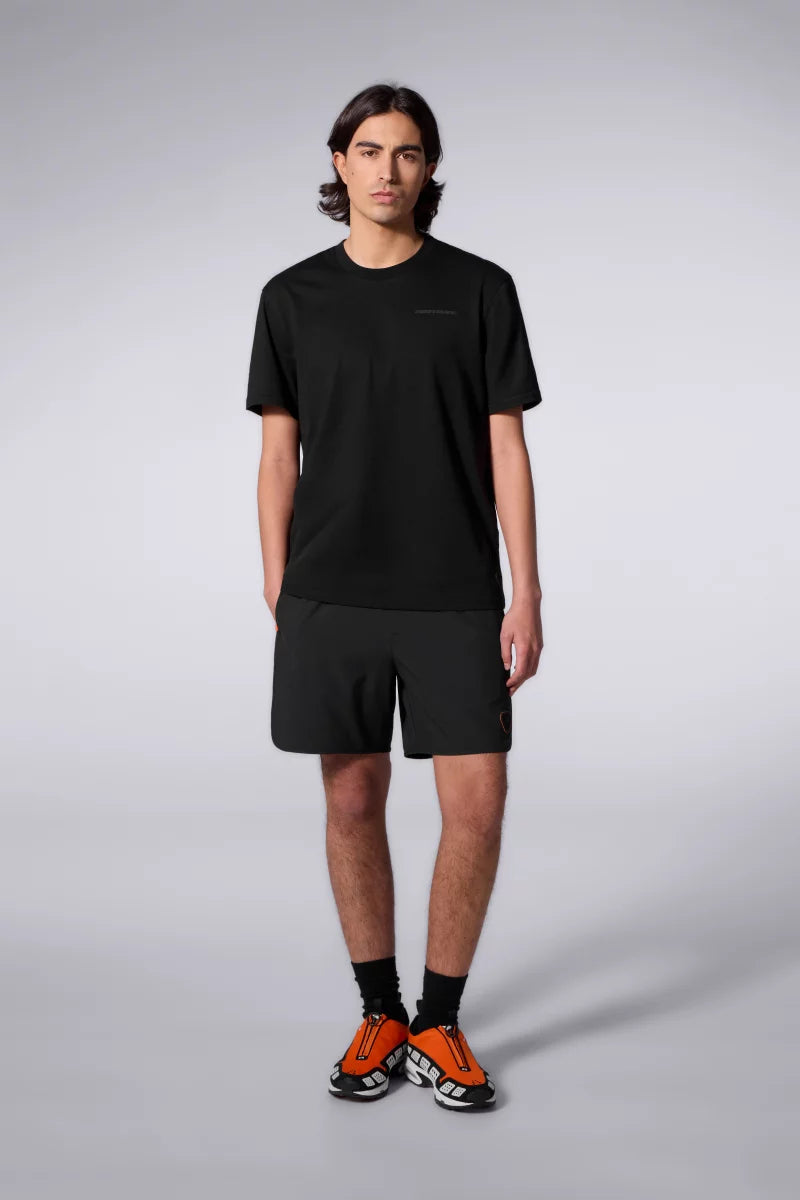 T-shirt Print Geometry Leonce Mixte Black