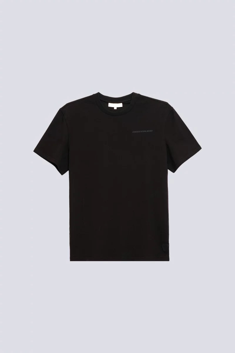 T-shirt Print Geometry Leonce Mixte Black