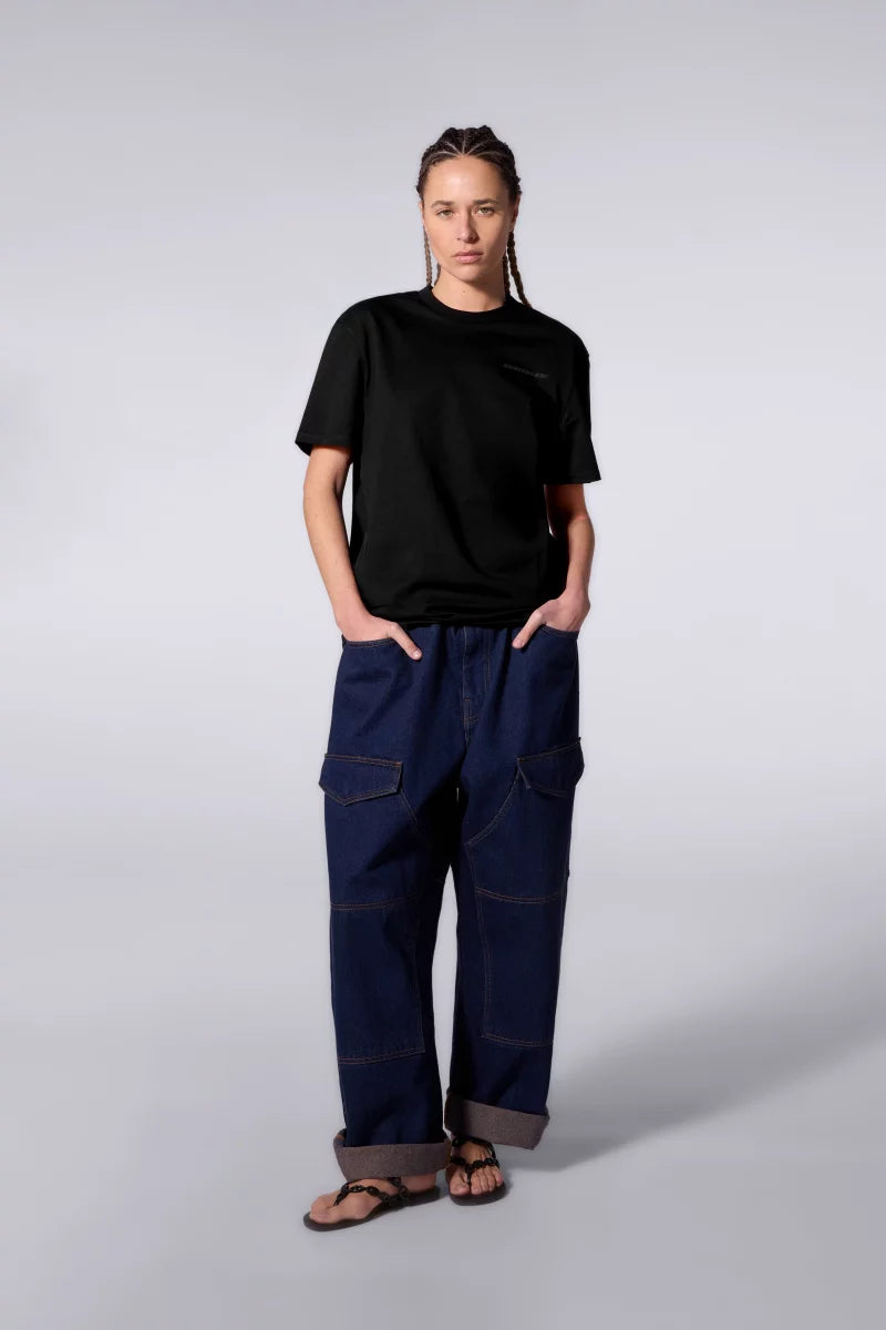 T-shirt Print Geometry Leonce Mixte Black