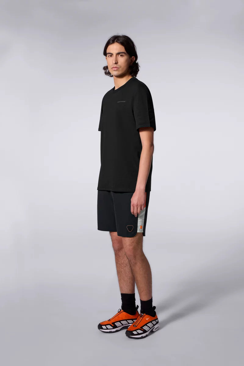 T-shirt Print Geometry Leonce Mixte Black