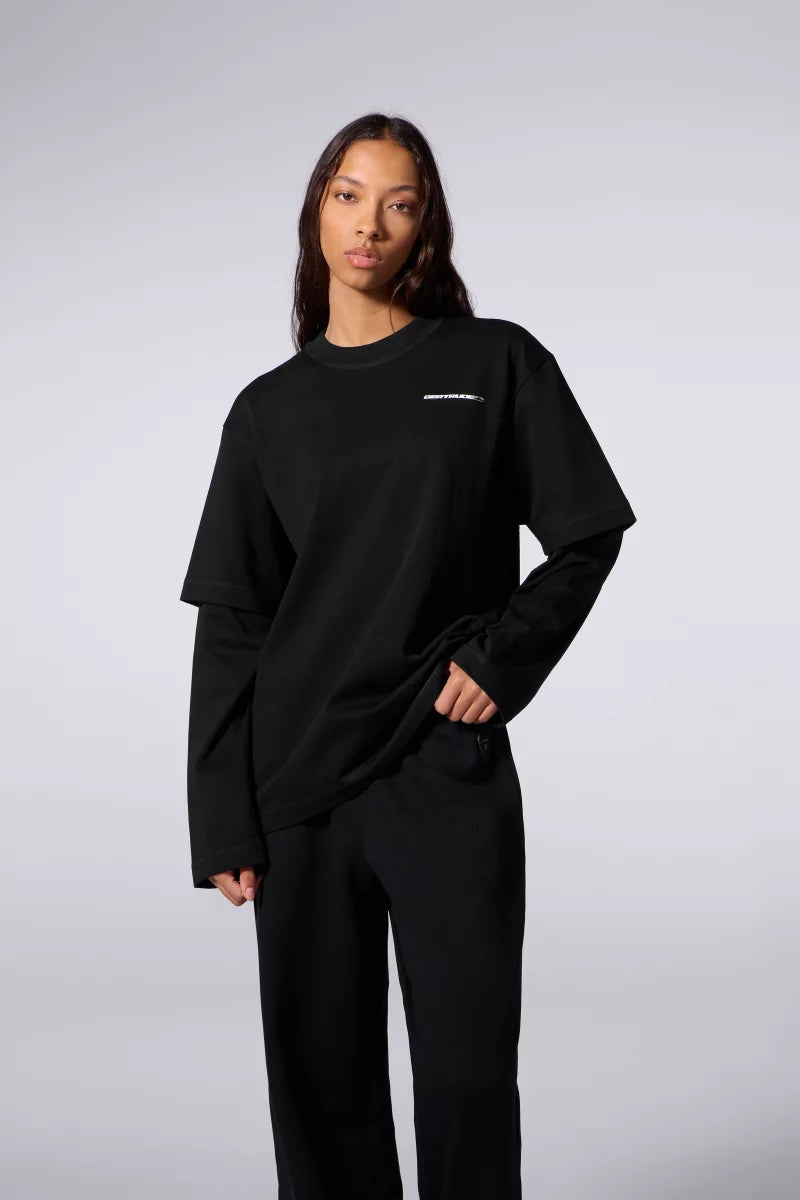 T-shirt Mixte Double Épaisseur Malo Sphere Black