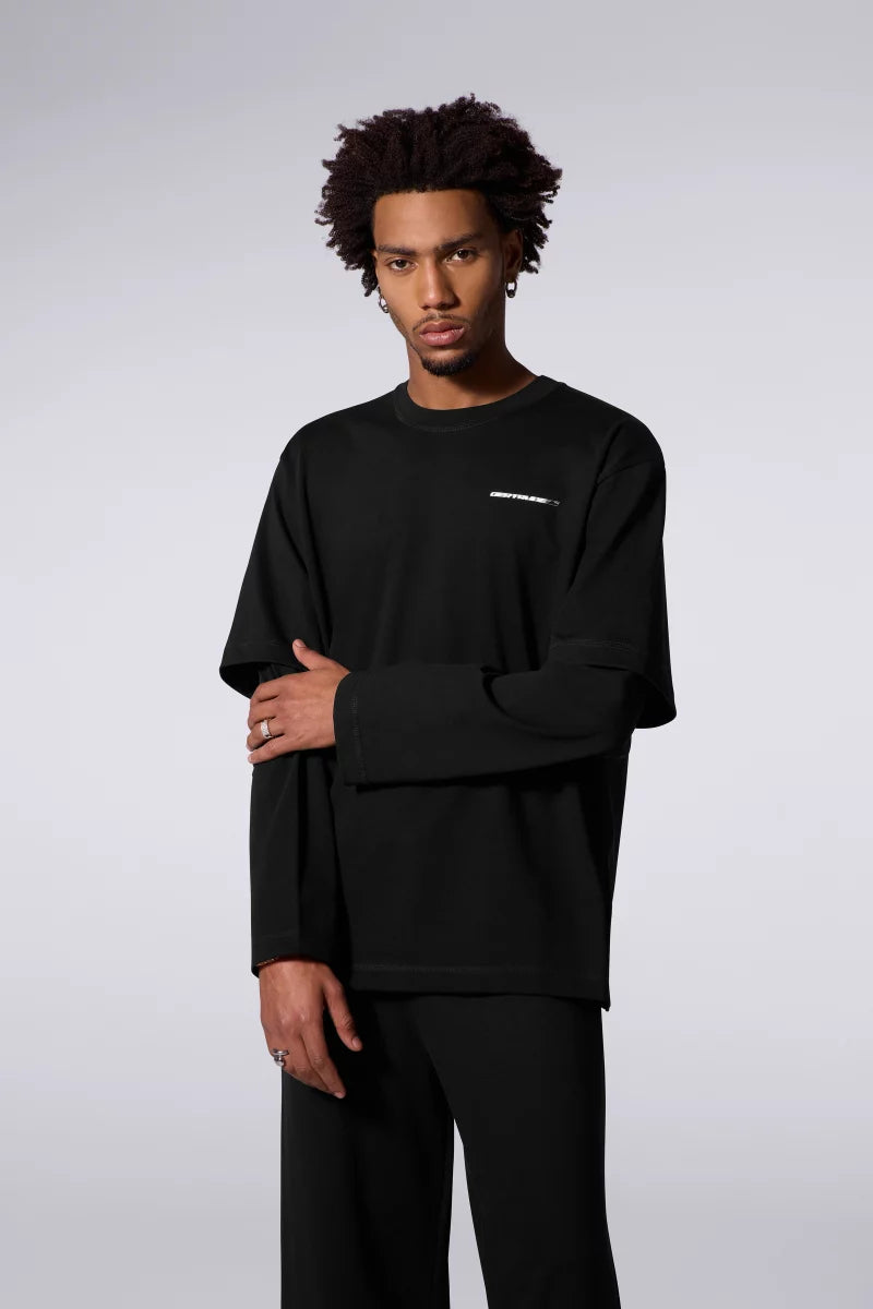 T-shirt Mixte Double Épaisseur Malo Sphere Black