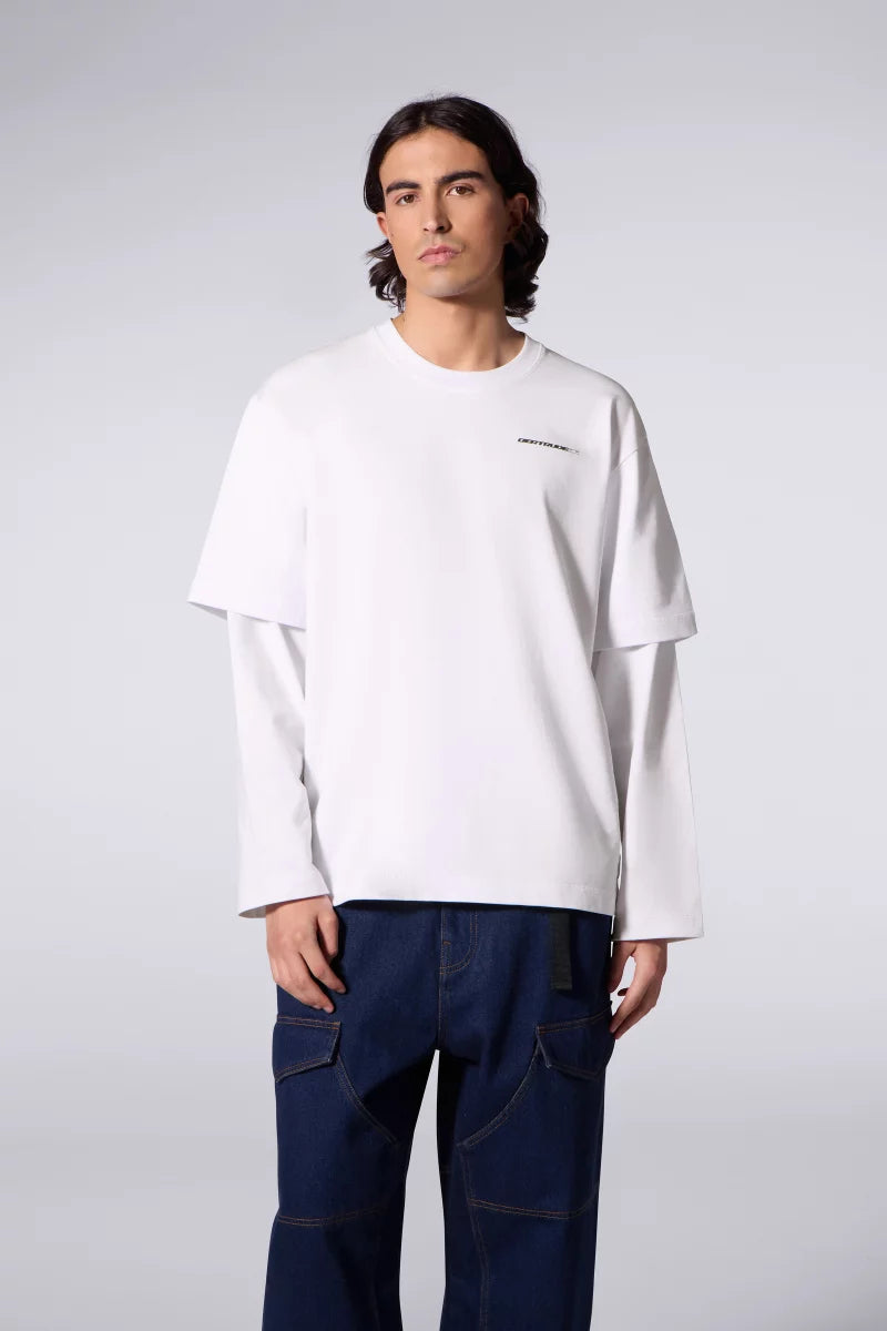T-shirt Mixte Double Épaisseur Malo Sphere Blanc