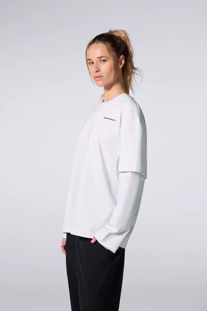 T-shirt Mixte Double Épaisseur Malo Sphere Blanc
