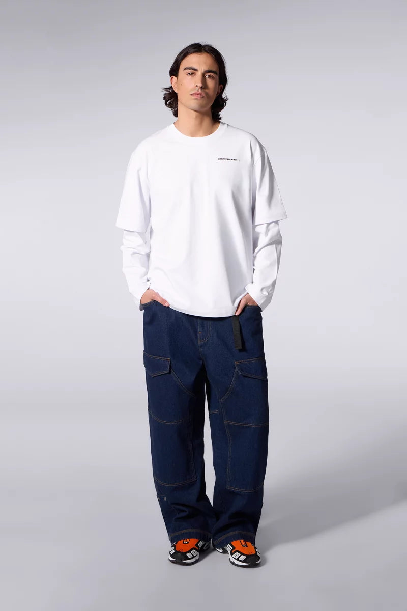 T-shirt Mixte Double Épaisseur Malo Sphere Blanc