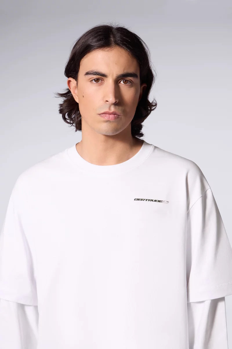 T-shirt Mixte Double Épaisseur Malo Sphere Blanc