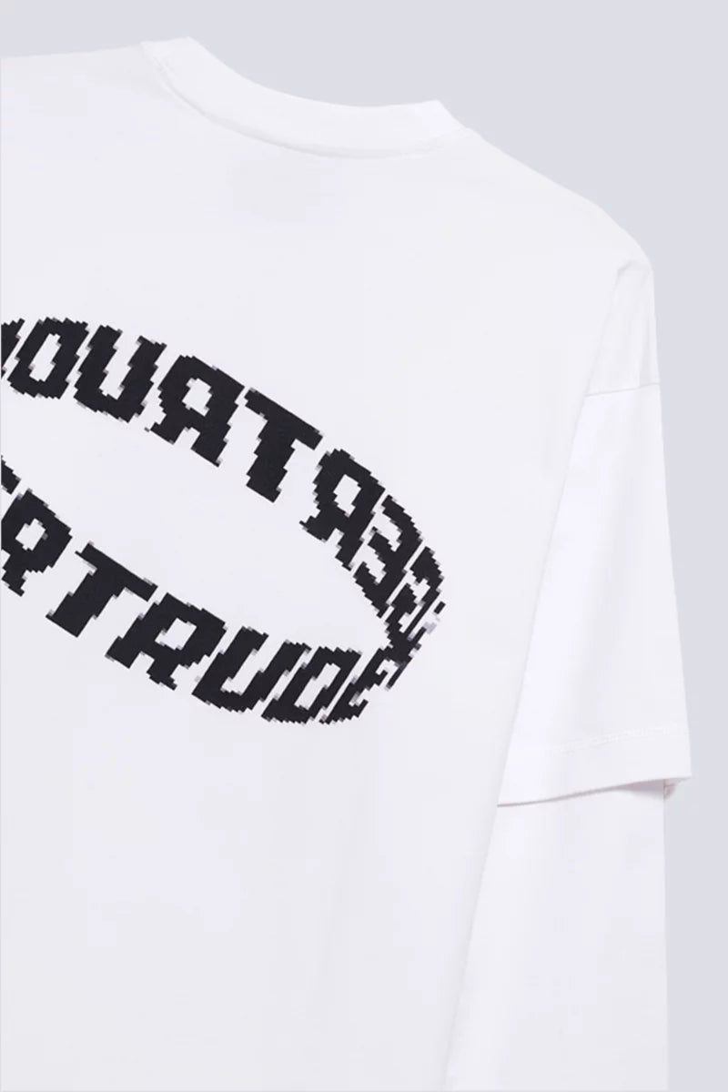 T-shirt Mixte Double Épaisseur Malo Sphere Blanc