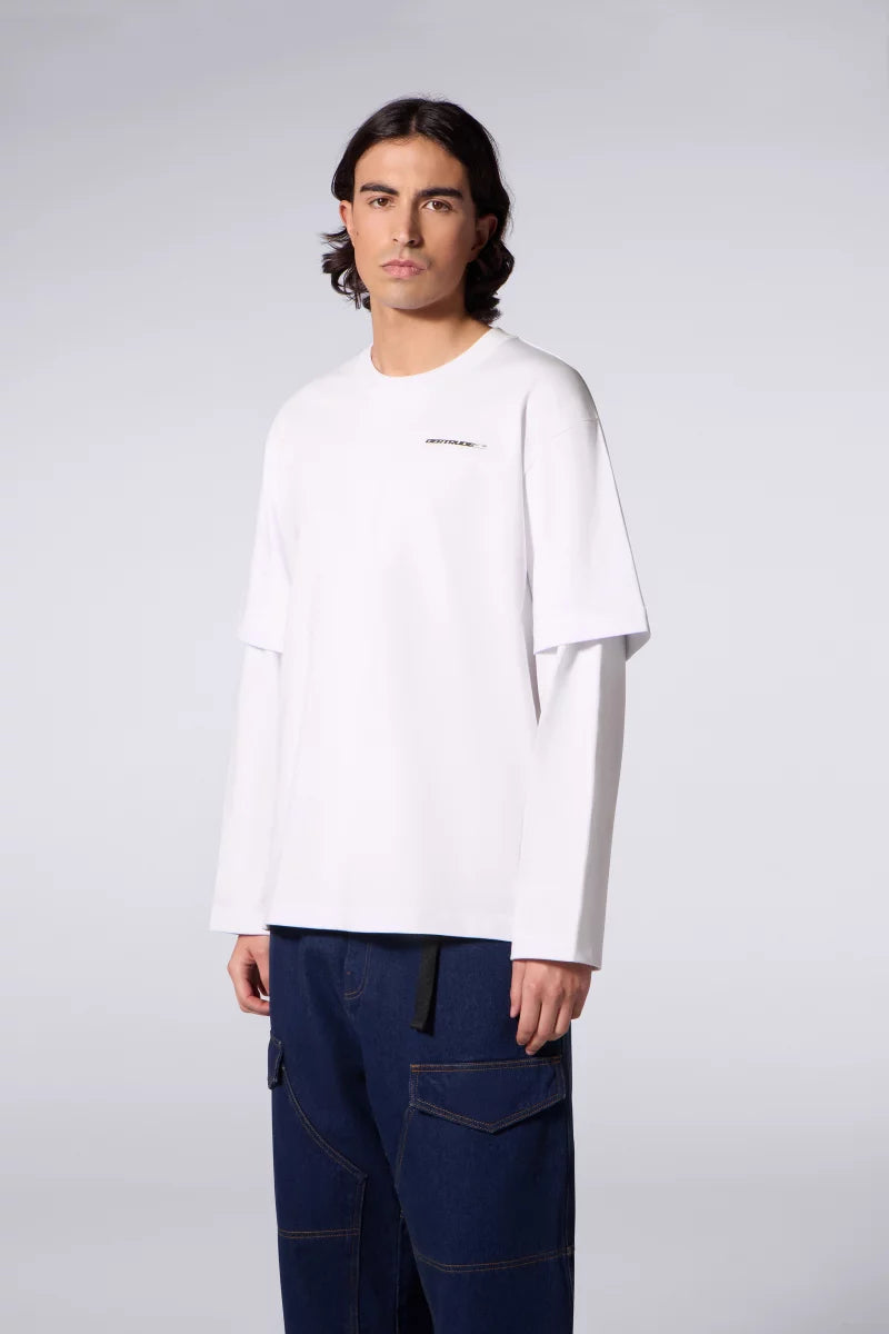 T-shirt Mixte Double Épaisseur Malo Sphere Blanc