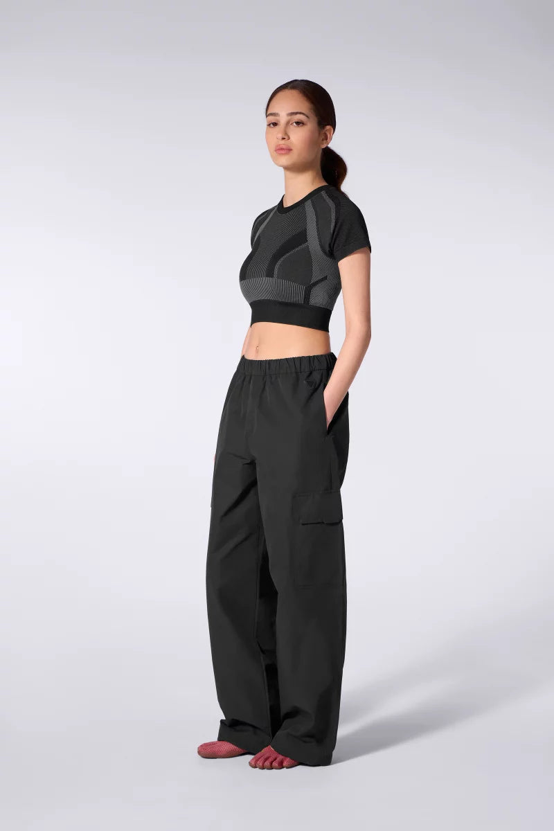 Pantalon Cargo Nylon Melo Black