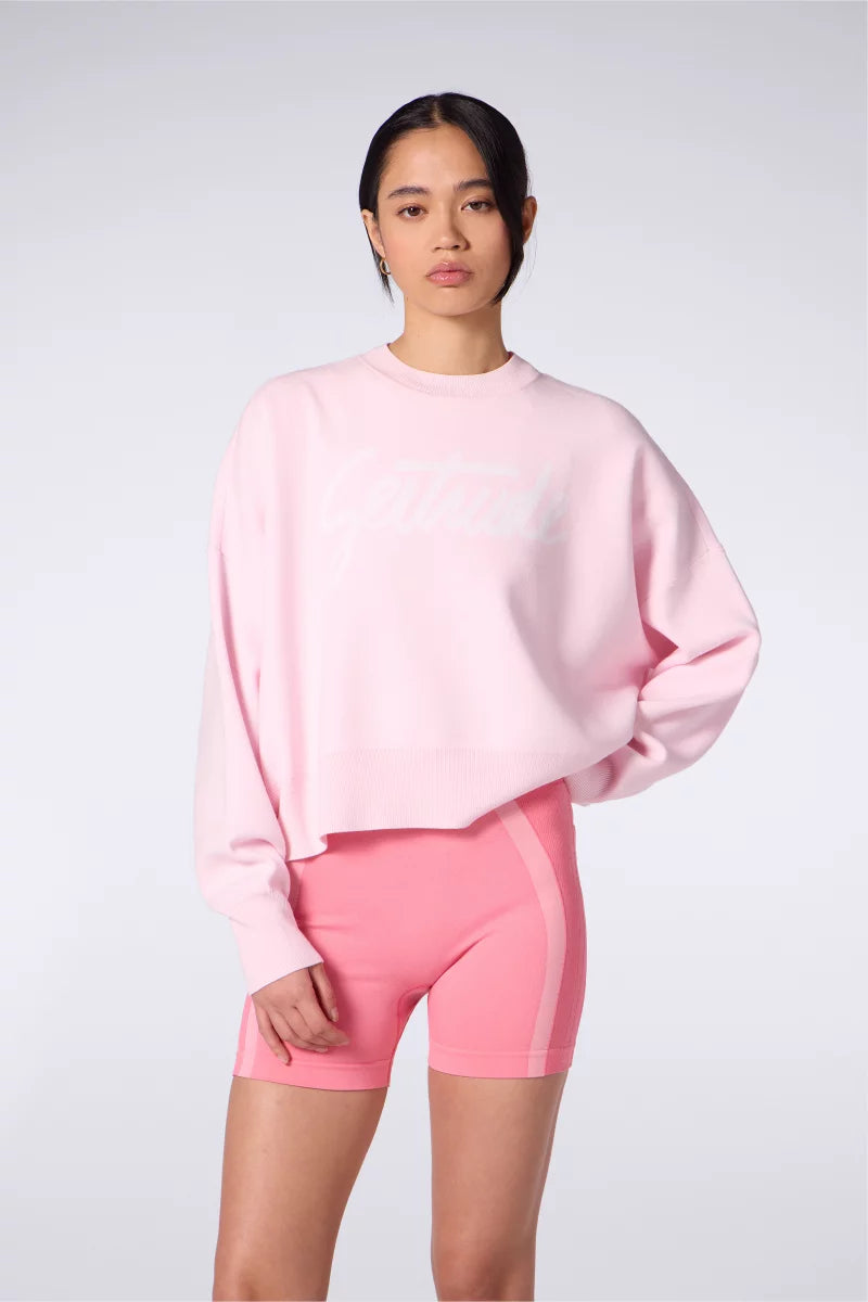 Pull Cropped Jacquard Nath Blush