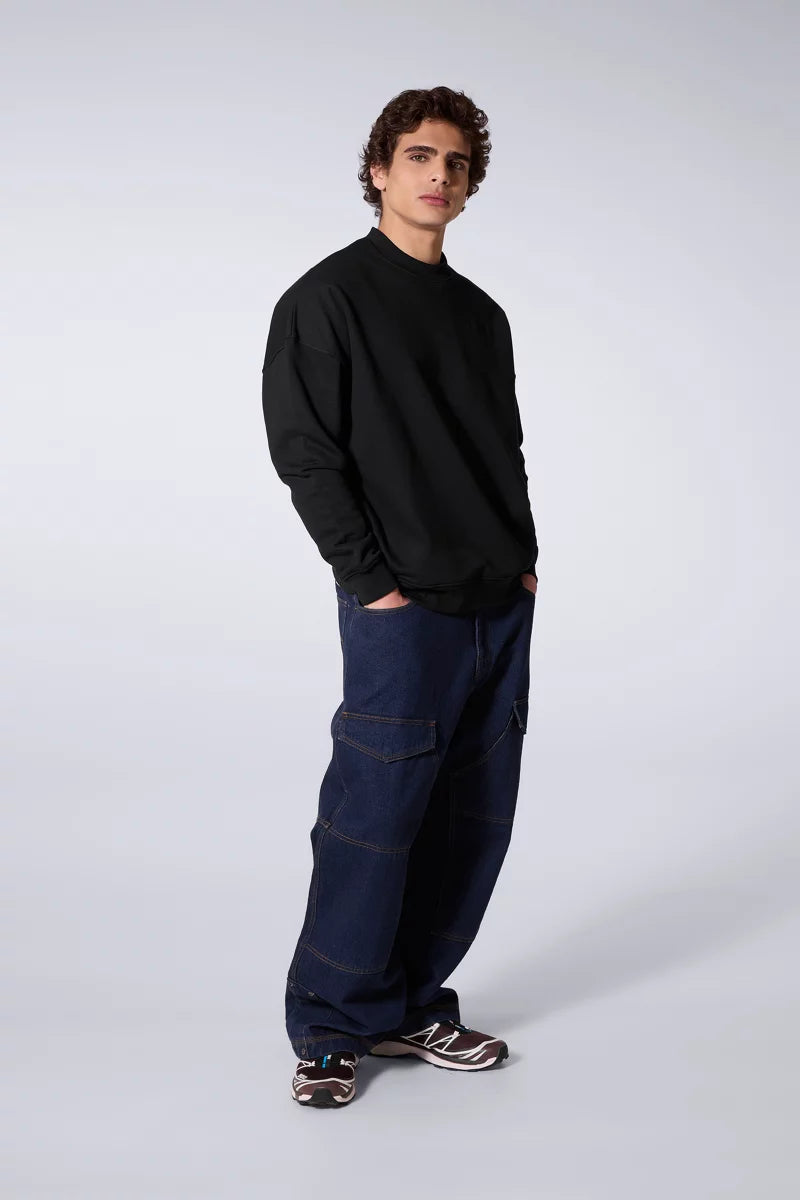 Sweat Print Bloom Ruben Mixte Black