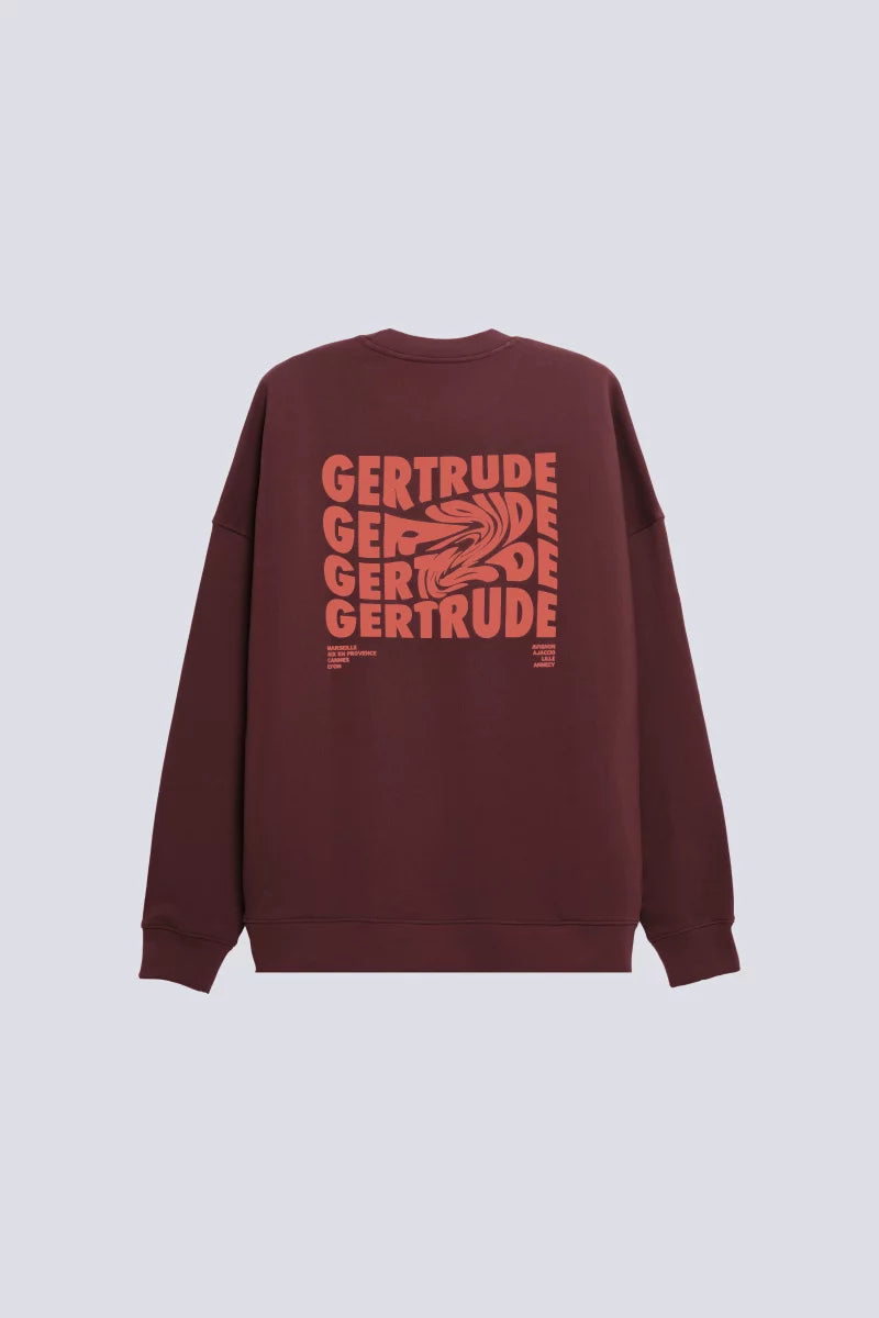 Sweat Print Fluidity Ruben Mixte Bordeaux