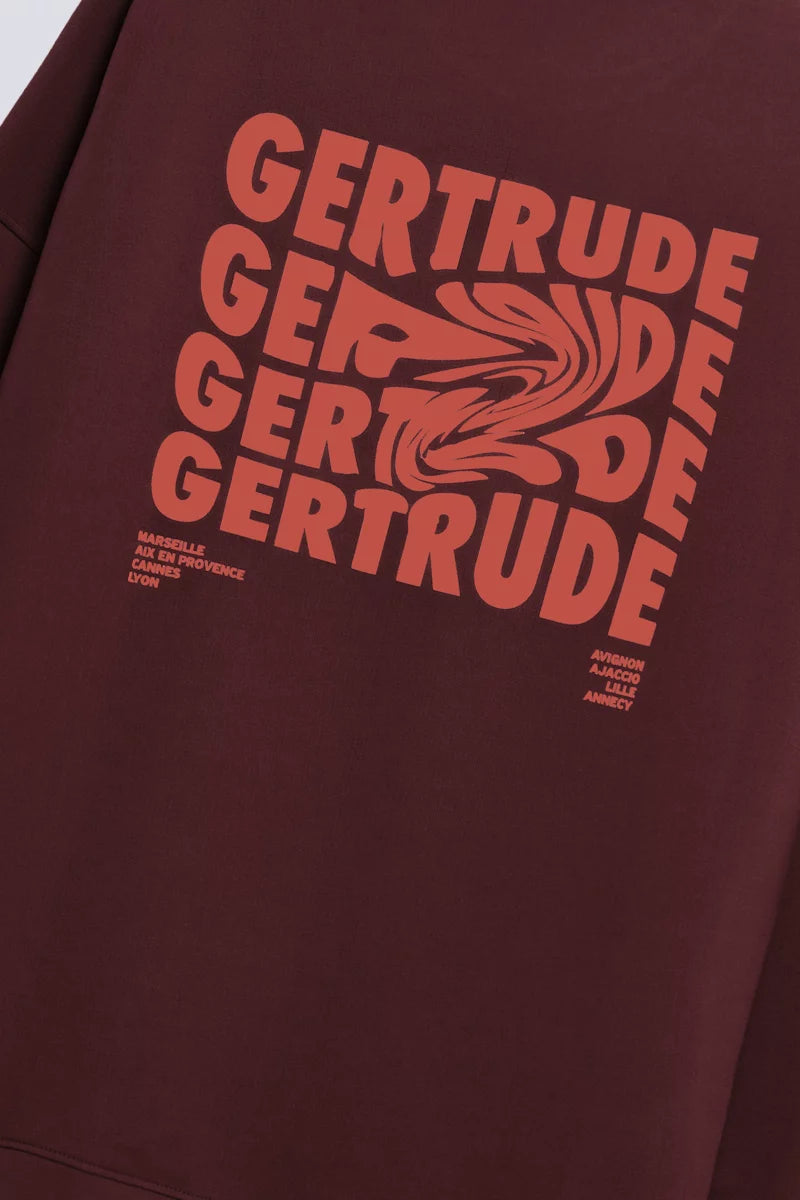 Sweat Print Fluidity Ruben Mixte Bordeaux
