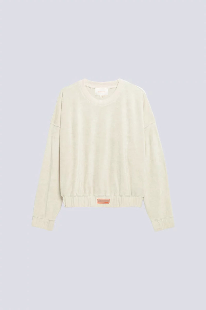 Sweat Ample Éponge Soleia Creme
