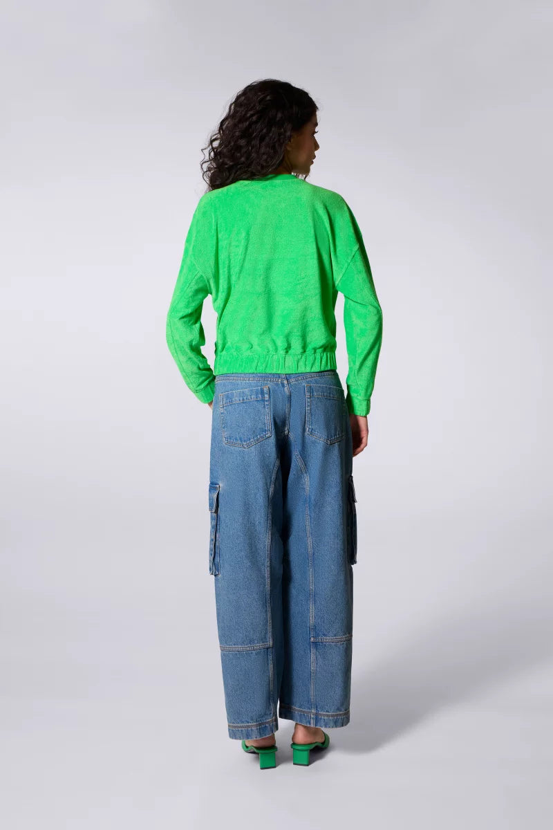 Sweat Ample Éponge Soleia Vert