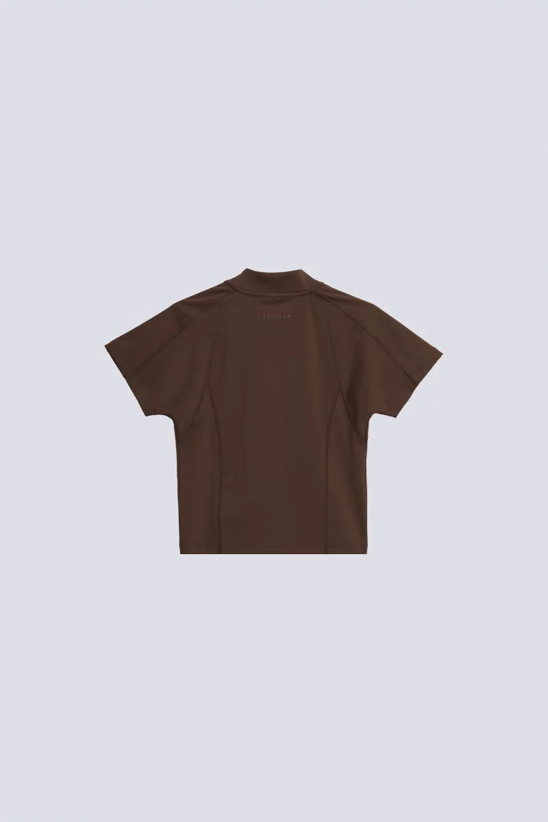Top Cropped Fitness Swann Chocolat