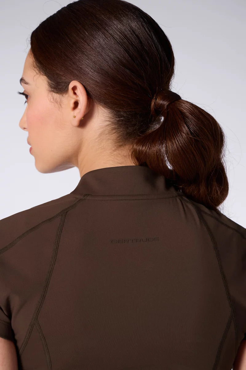 Top Cropped Fitness Swann Chocolat