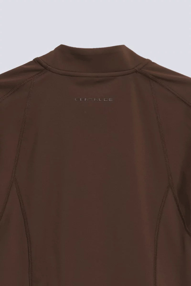 Top Cropped Fitness Swann Chocolat